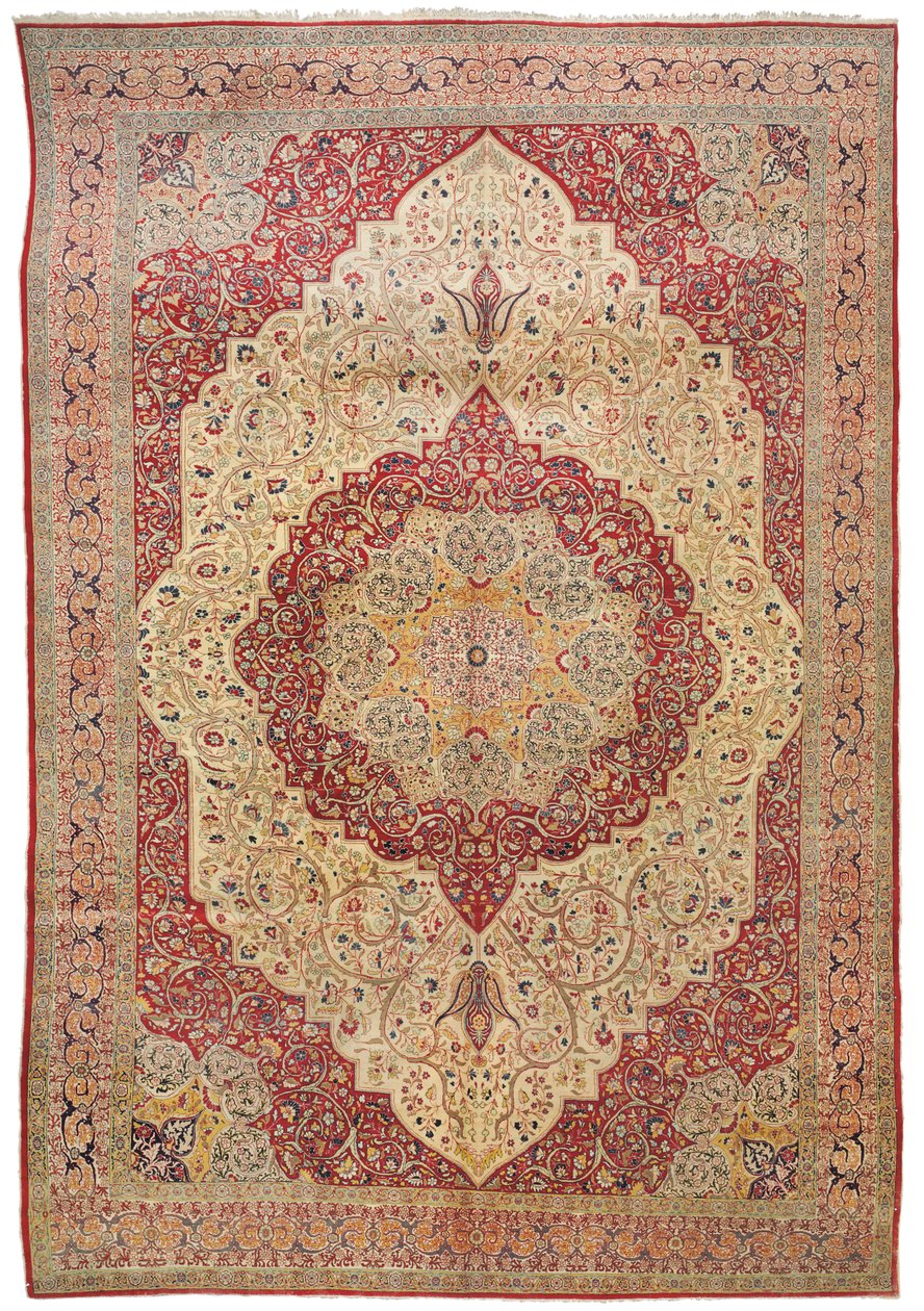 Dywan Haji Jalili Tabriz, ok. 1890 autorstwa Iranian School