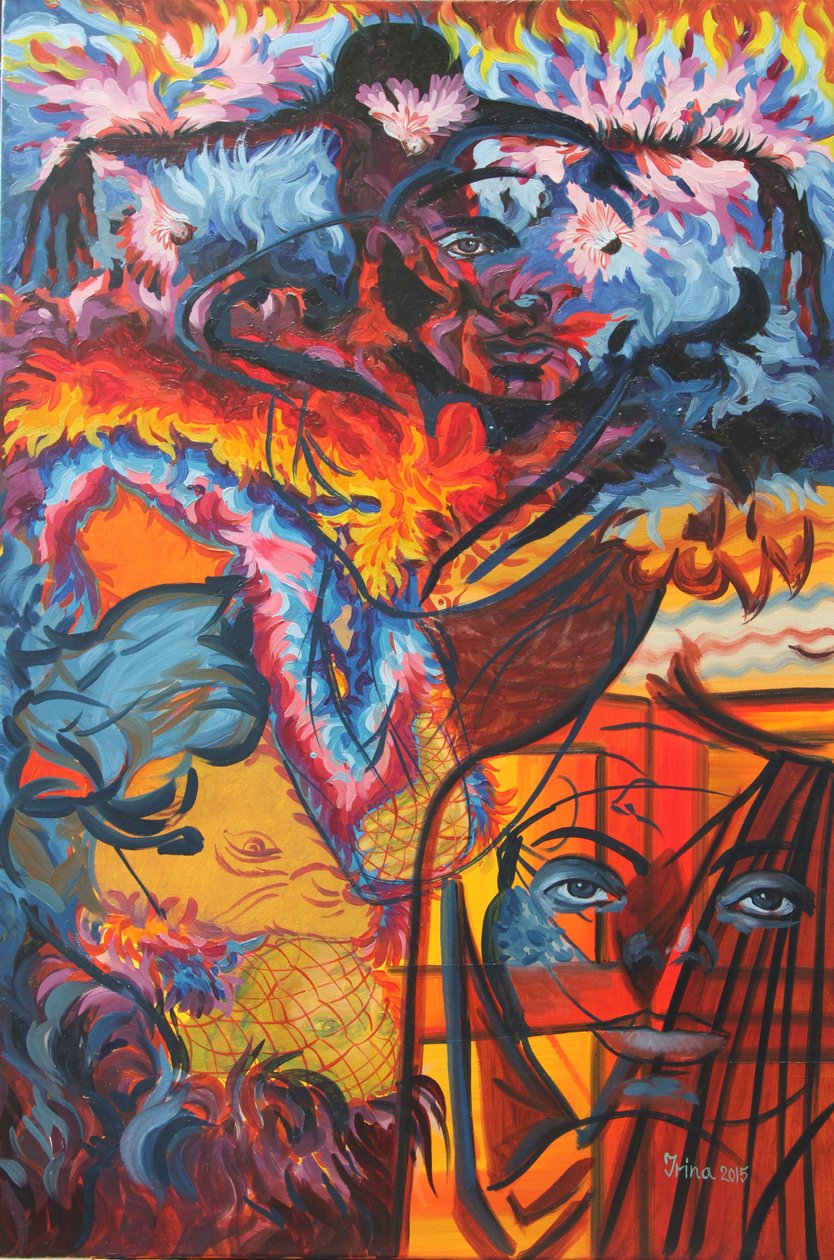 Ogień za, 2015 autorstwa Irina Corduban