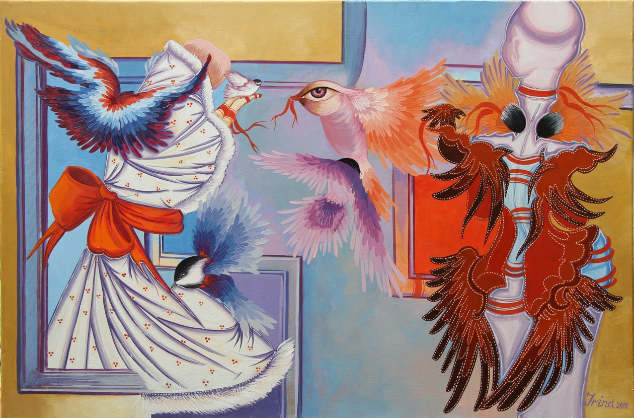 Czerwona Wstążka i Sikorki, 2015 autorstwa Irina Corduban