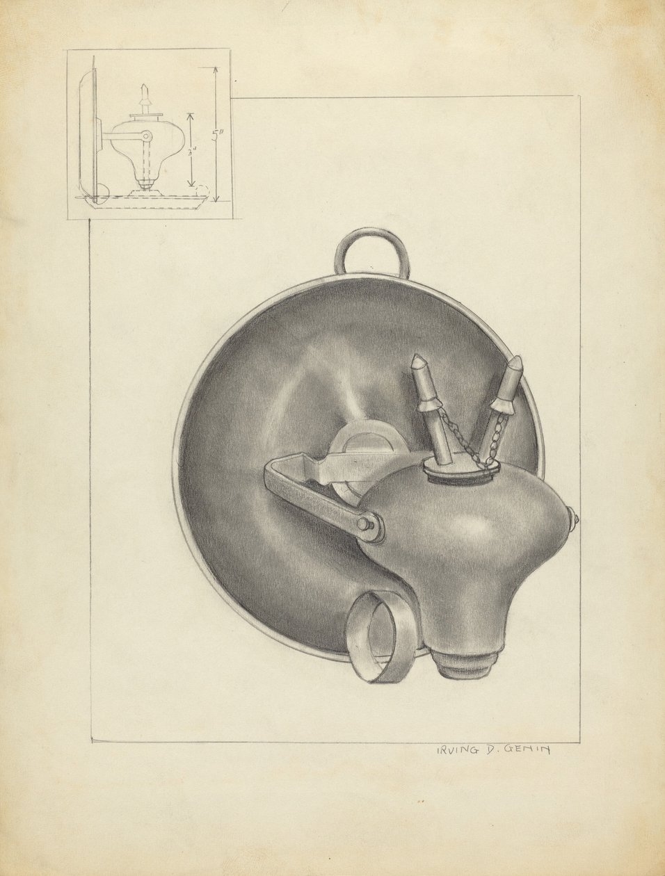 Lampa autorstwa Irving D. Genin