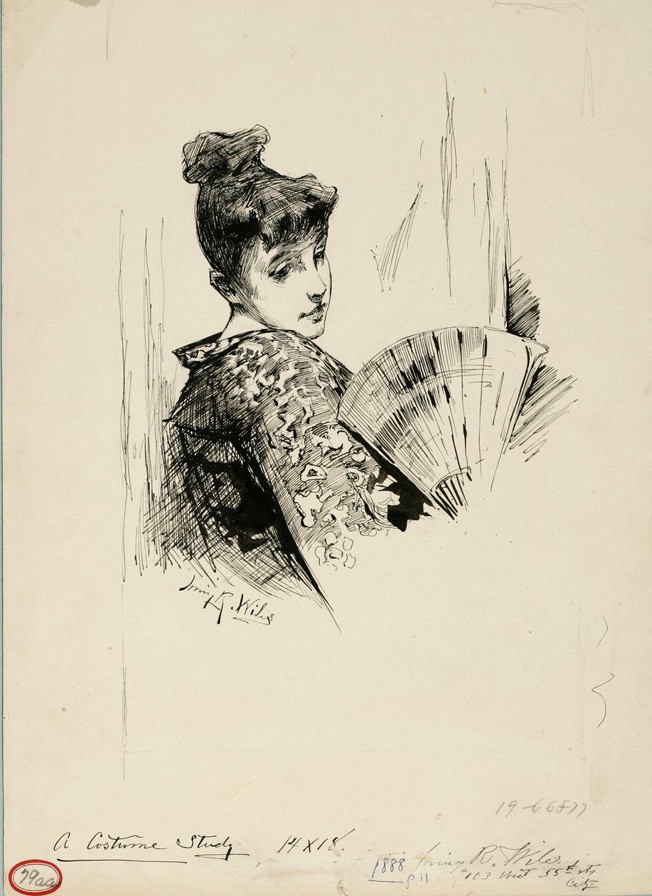 Studium kostiumów autorstwa Irving Ramsay Wiles
