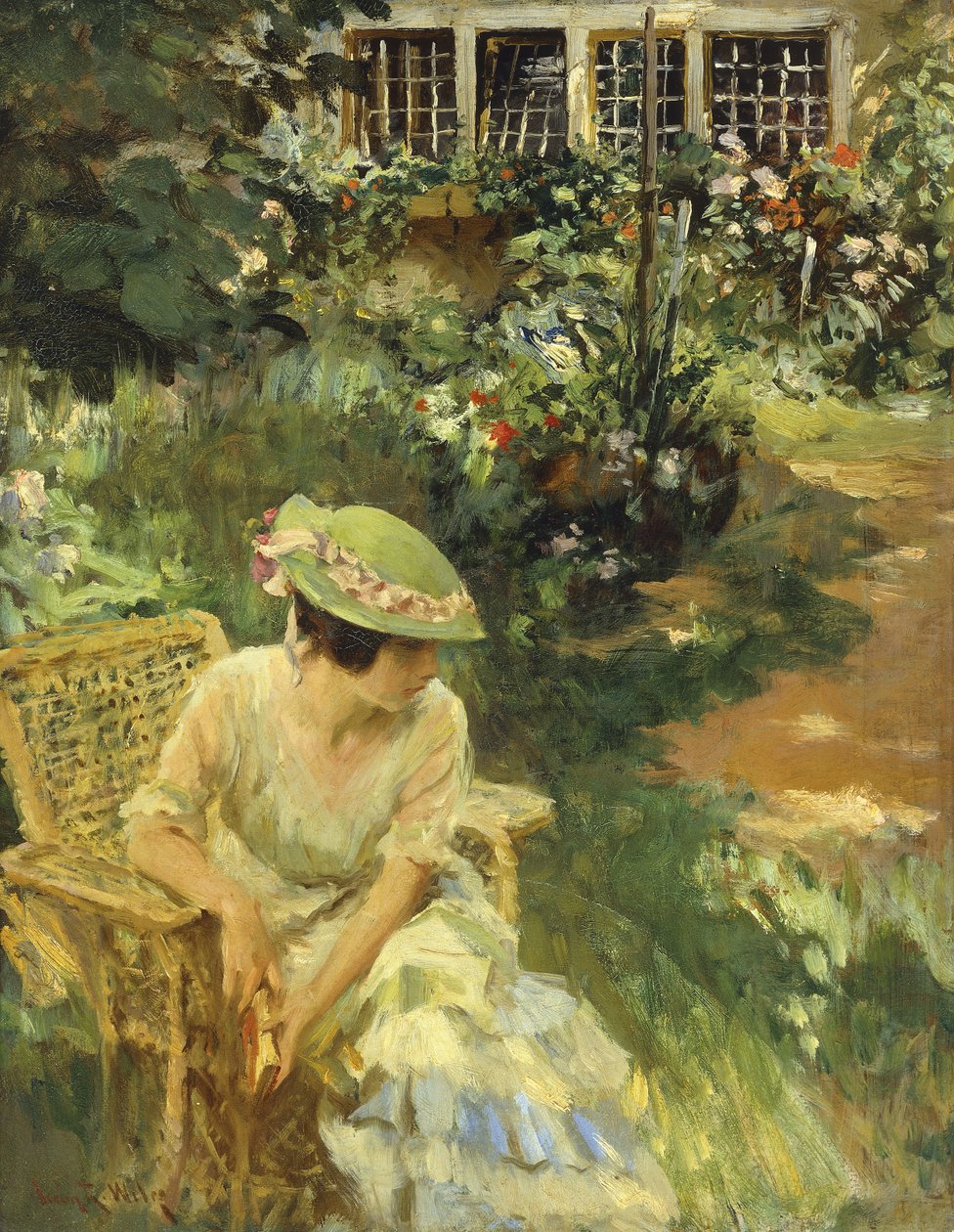 W ogrodzie autorstwa Irving Ramsay Wiles