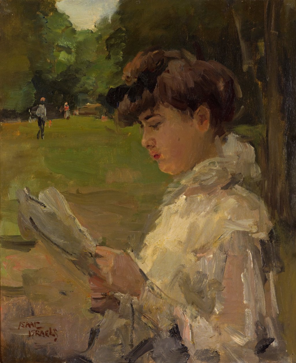 Dziewczyna czytająca autorstwa Isaac Israels