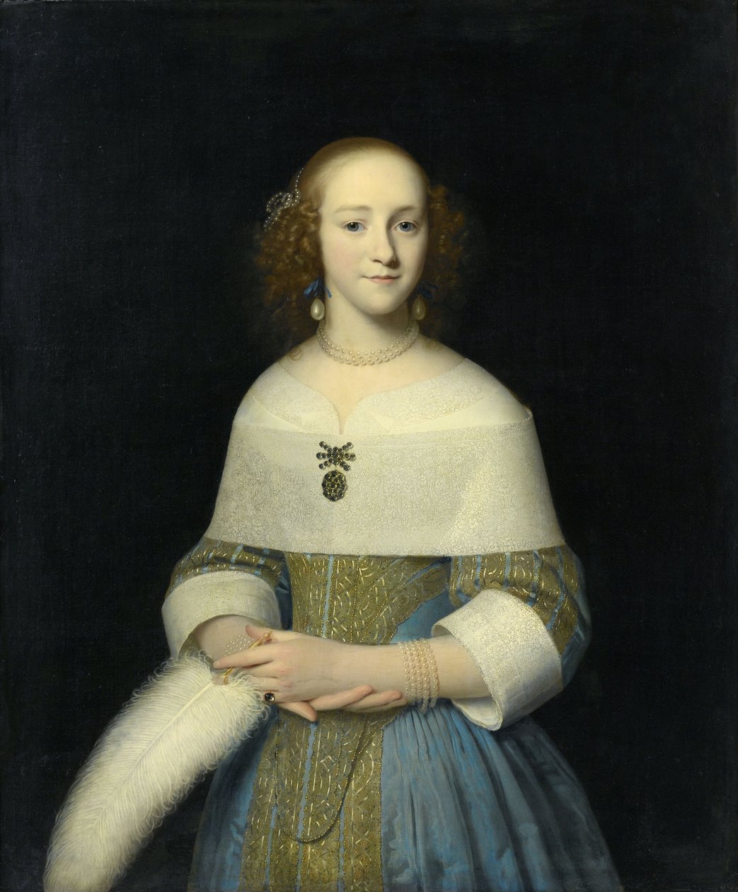 Portret młodej damy, 1656 autorstwa Isaac Luttichuys