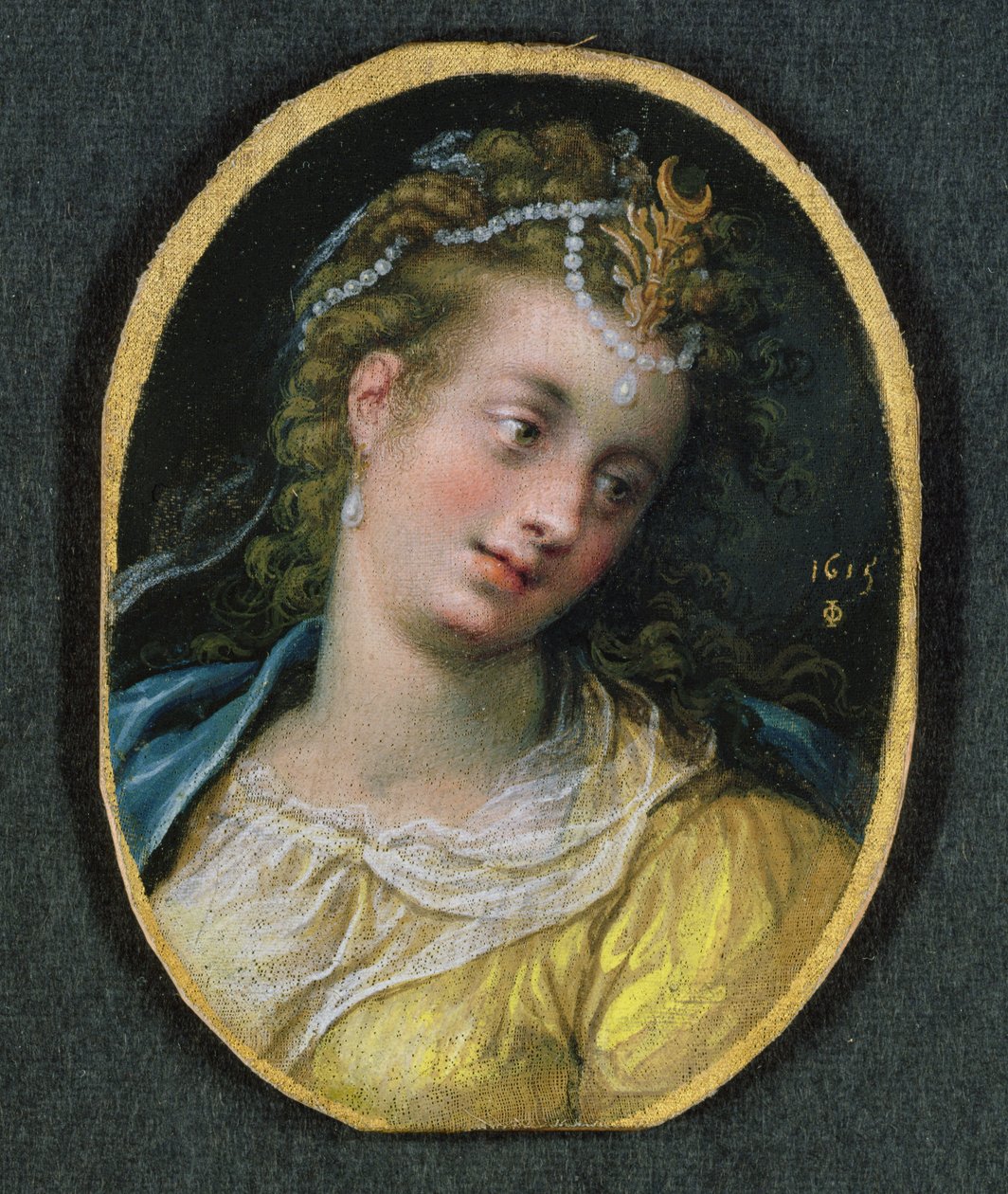 Diana, 1615 r autorstwa Isaac Oliver