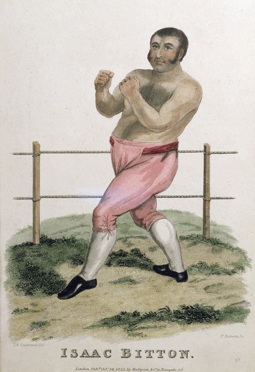 Isaac Bitton, rytował P. Roberts, opublikowane w 1822 r. autorstwa Isaac Robert Cruikshank
