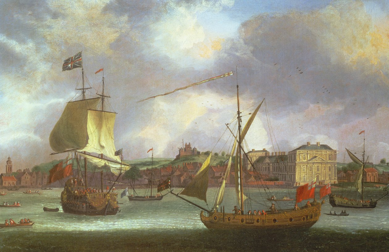 Widok na Greenwich z wysyłką autorstwa Isaac Sailmaker