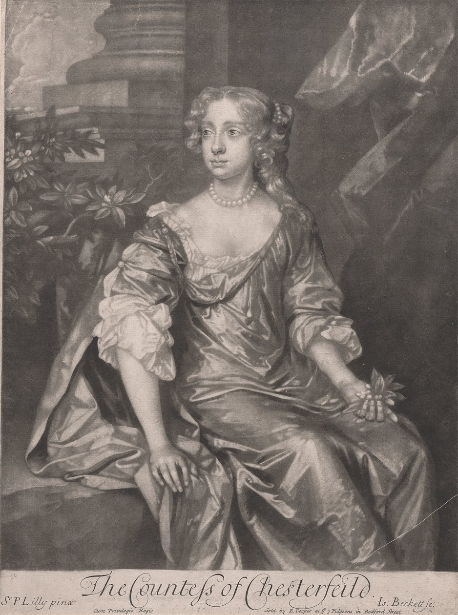 Elżbieta, hrabina Chesterfield (1640-1665) autorstwa Isaac Beckett