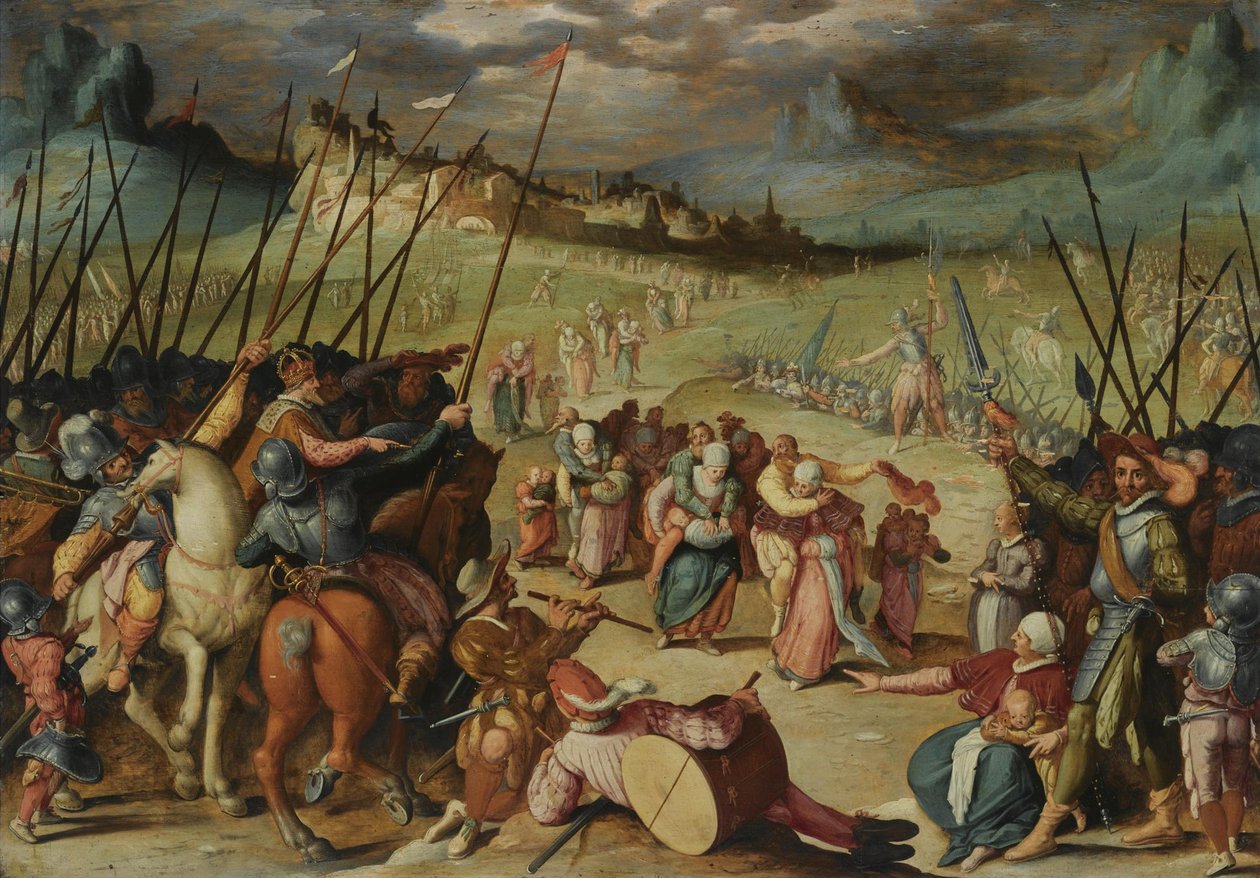 Wierne żony Weinsberga autorstwa Isaac Claesz Swanenburgh
