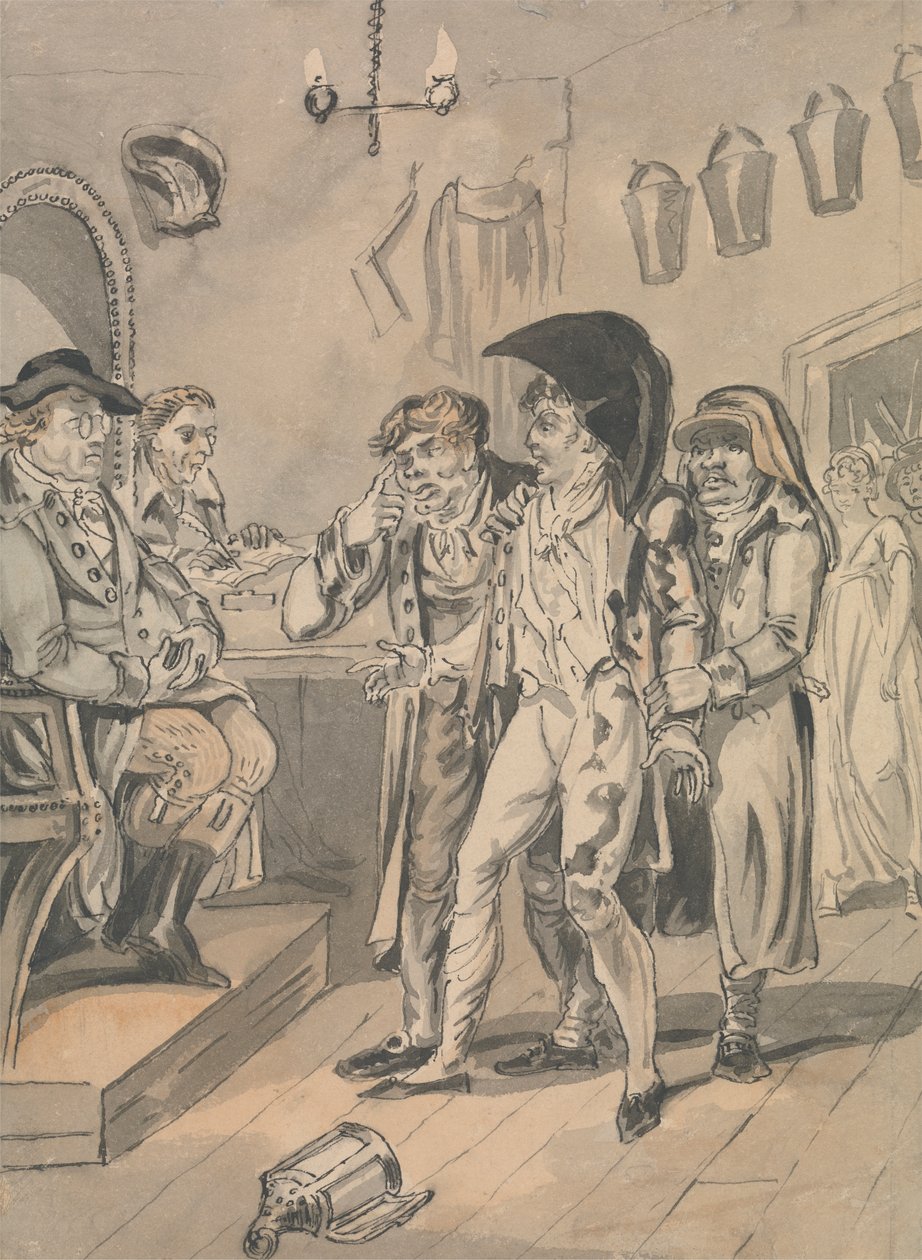 Przed magistratem autorstwa Isaac Cruikshank
