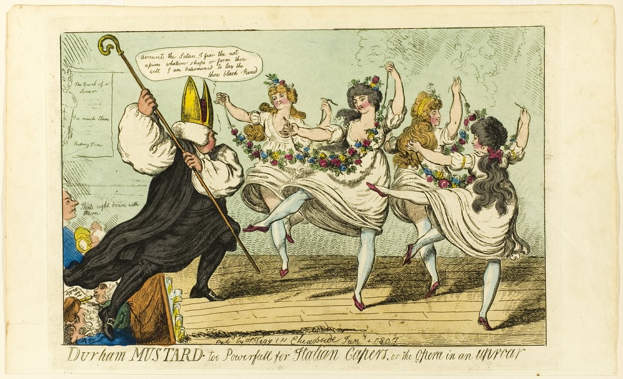 Musztarda Durham zbyt mocna dla włoskich kaparów autorstwa Isaac Cruikshank
