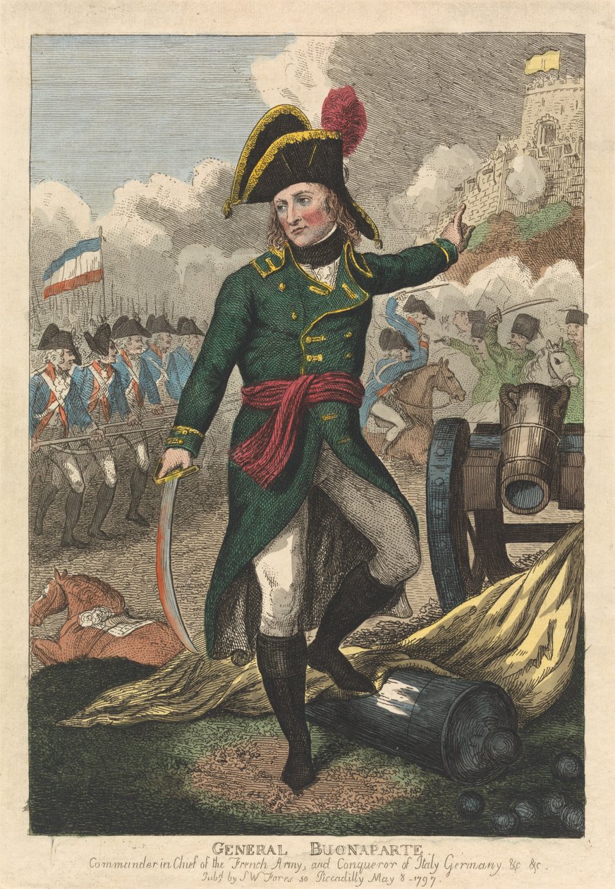 Generał Buonaparte autorstwa Isaac Cruikshank