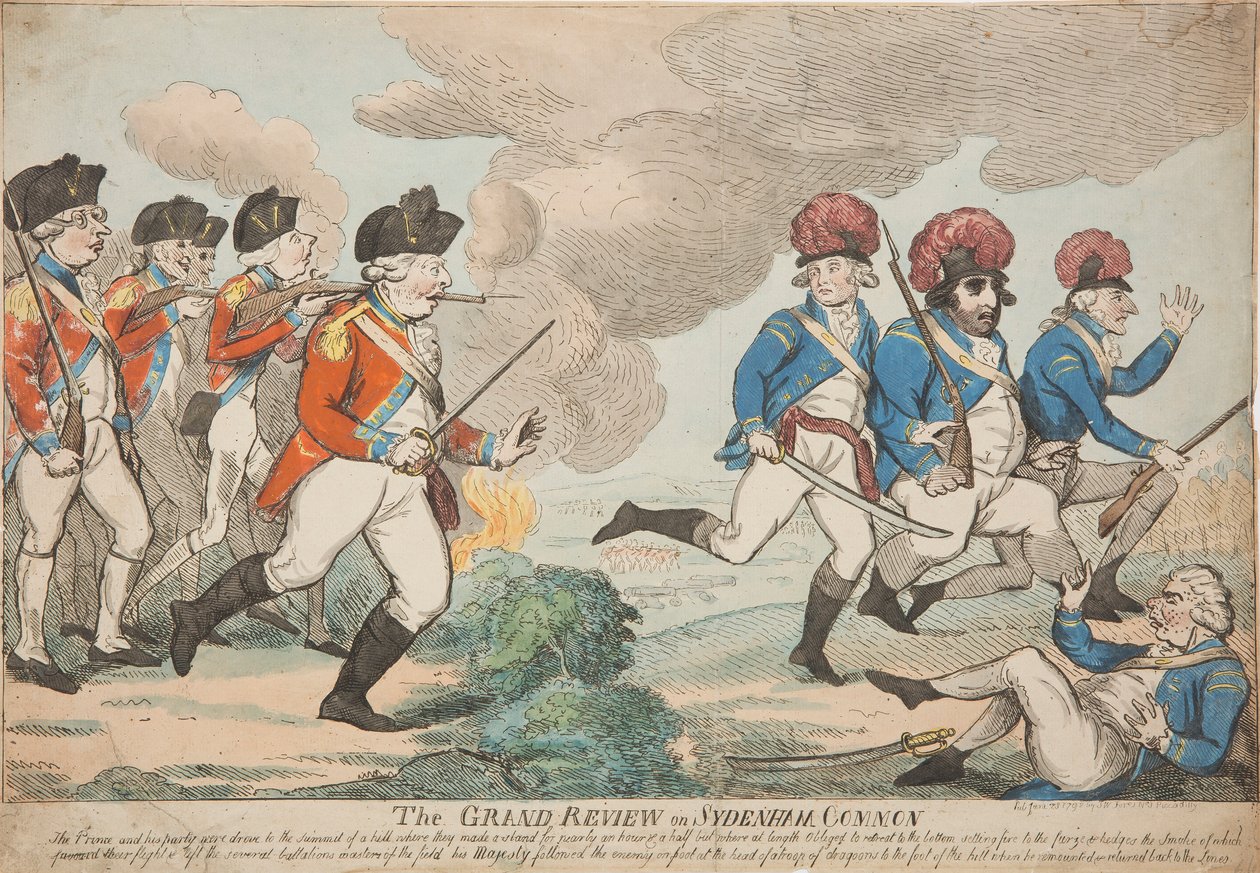 Wielka recenzja Sydenham Common autorstwa Isaac Cruikshank