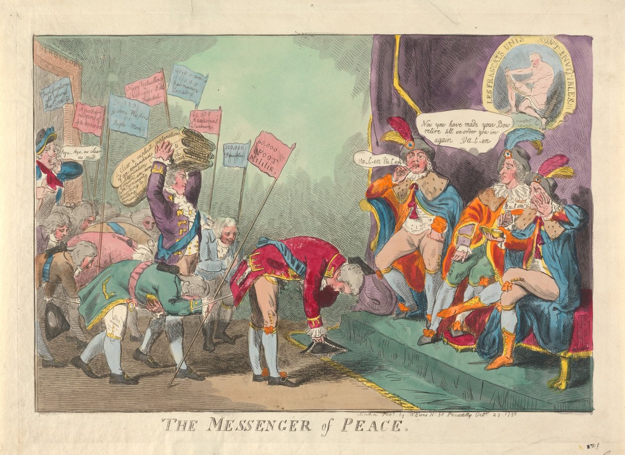 Der Friedensbote autorstwa Isaac Cruikshank