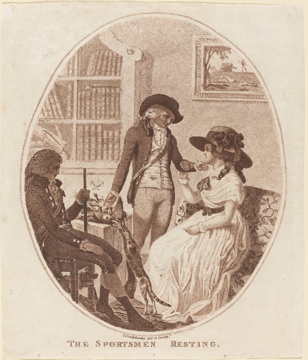 Odpoczywający sportowcy autorstwa Isaac Cruikshank