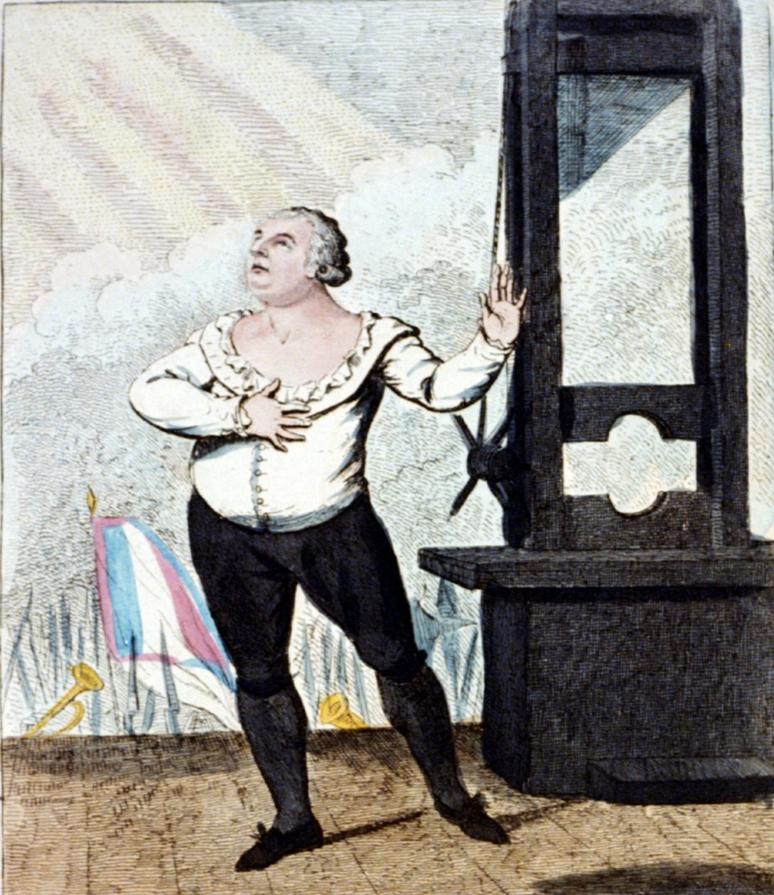 Męczeństwo Ludwika XVI, króla Francji autorstwa Isaac Cruikshank