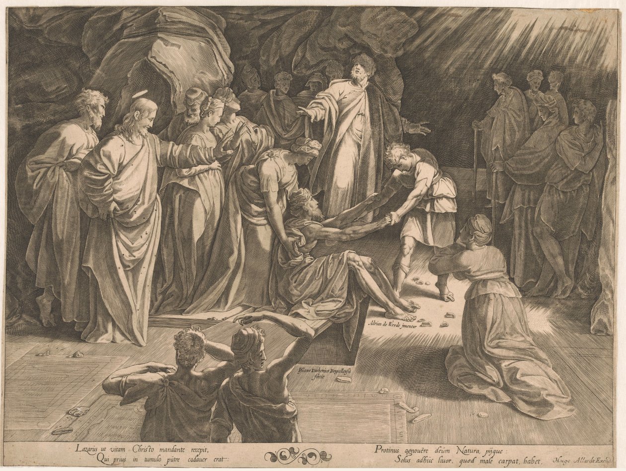 Wskrzeszenie Łazarza autorstwa Isaac Duchemin