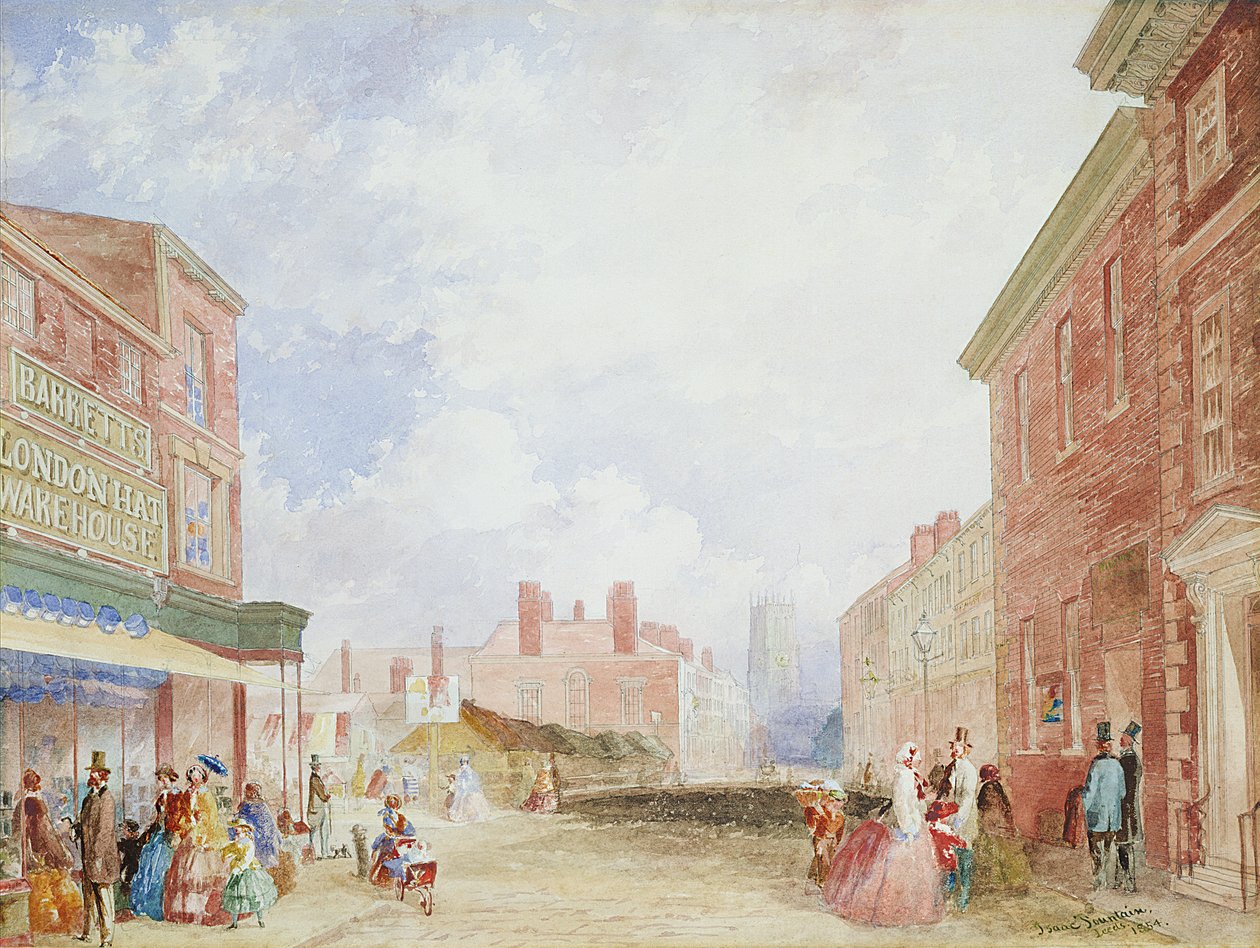 Widok Kirkgate, Leeds autorstwa Isaac Fountain