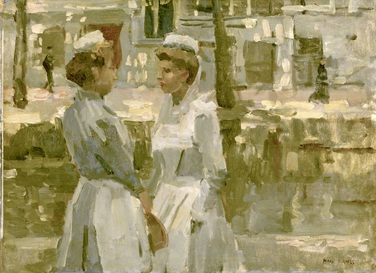 Pokojówki w Amsterdamie autorstwa Isaac Israels