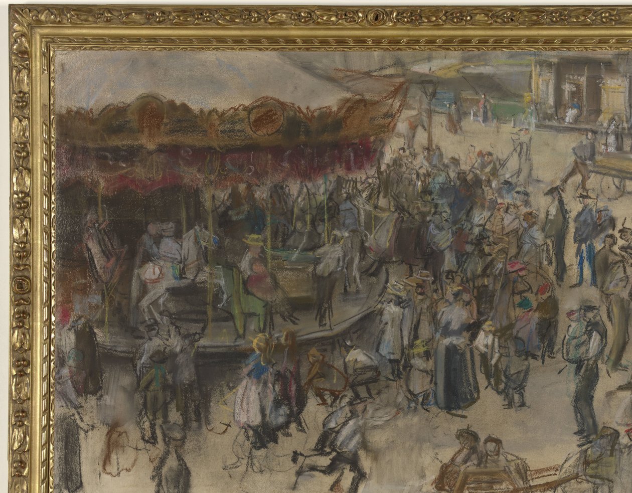 karuzela w Amsterdamie autorstwa Isaac Israels