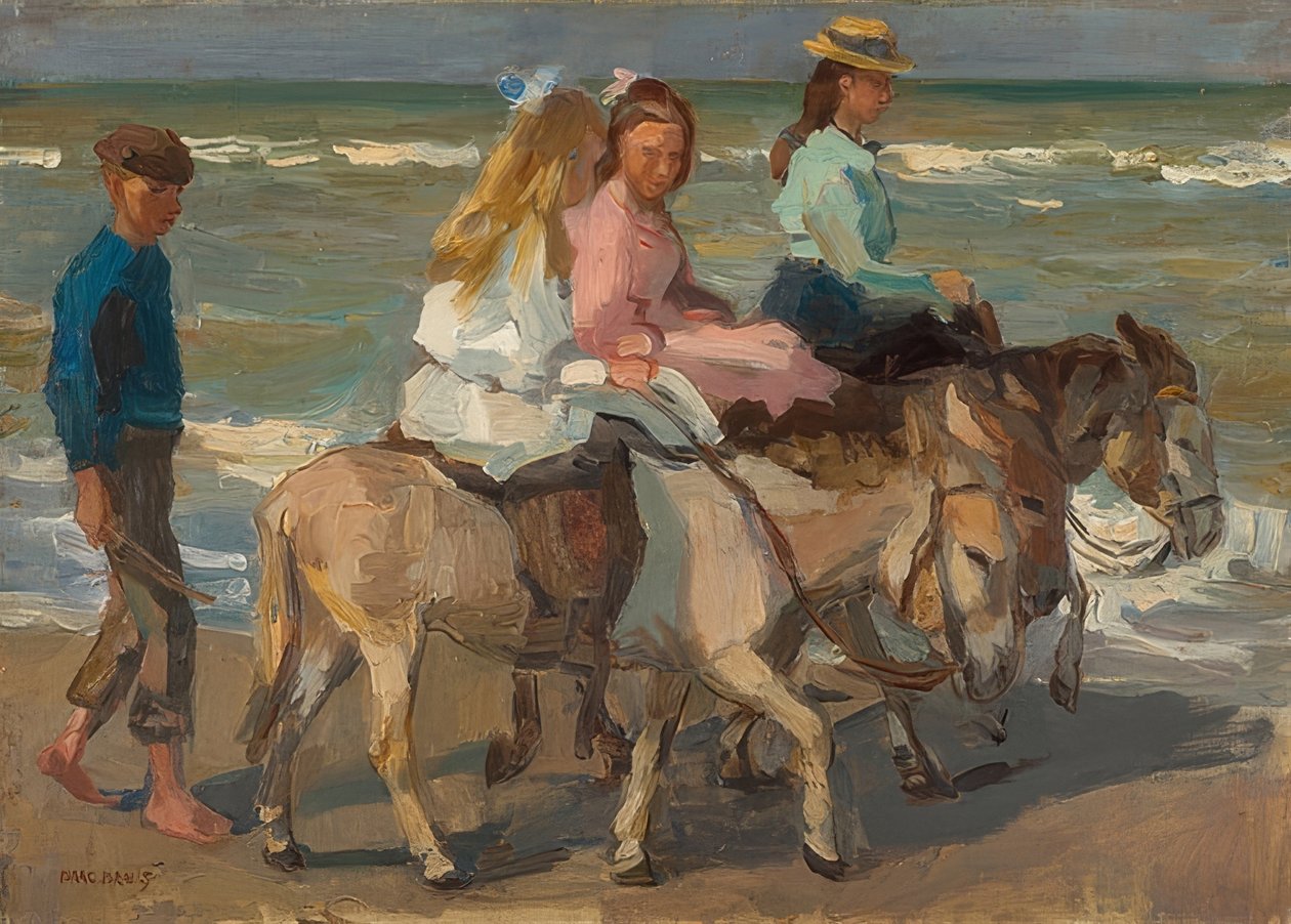 Jeździć na osiołku. 1898-1901 autorstwa Isaac Israels