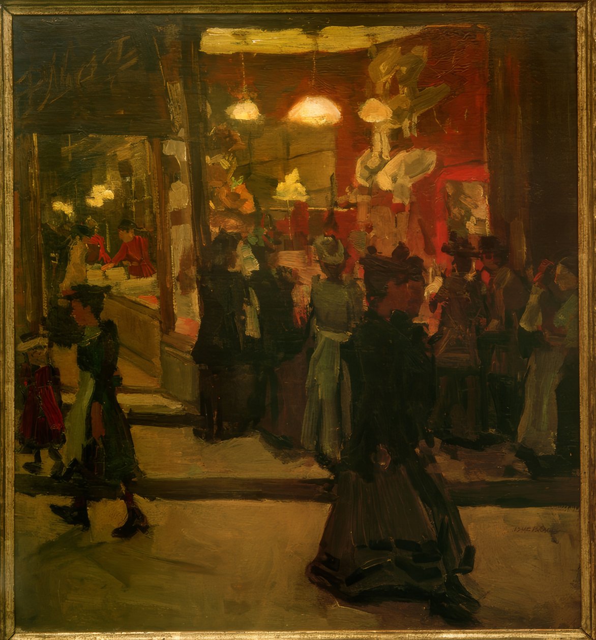 Hutgeschäft Mars w Amsterdamie autorstwa Isaac Israels