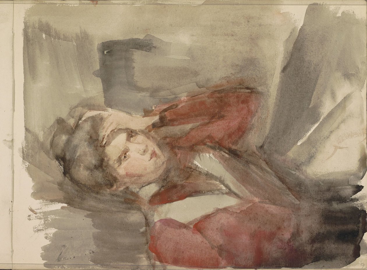 Portret nieznanej młodej kobiety autorstwa Isaac Israels