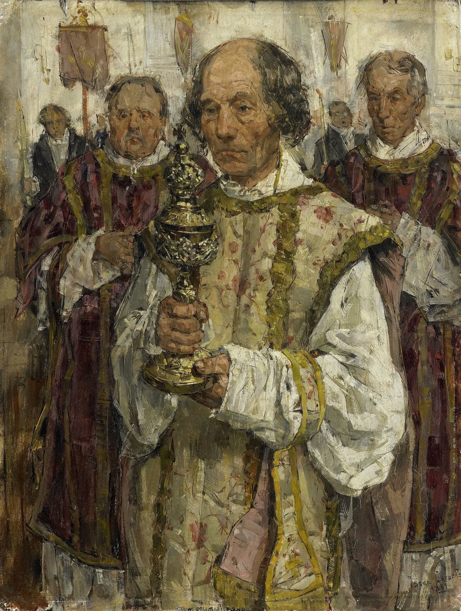 Procesja w Kościele Starokatolickim w Hadze autorstwa Isaac Israels