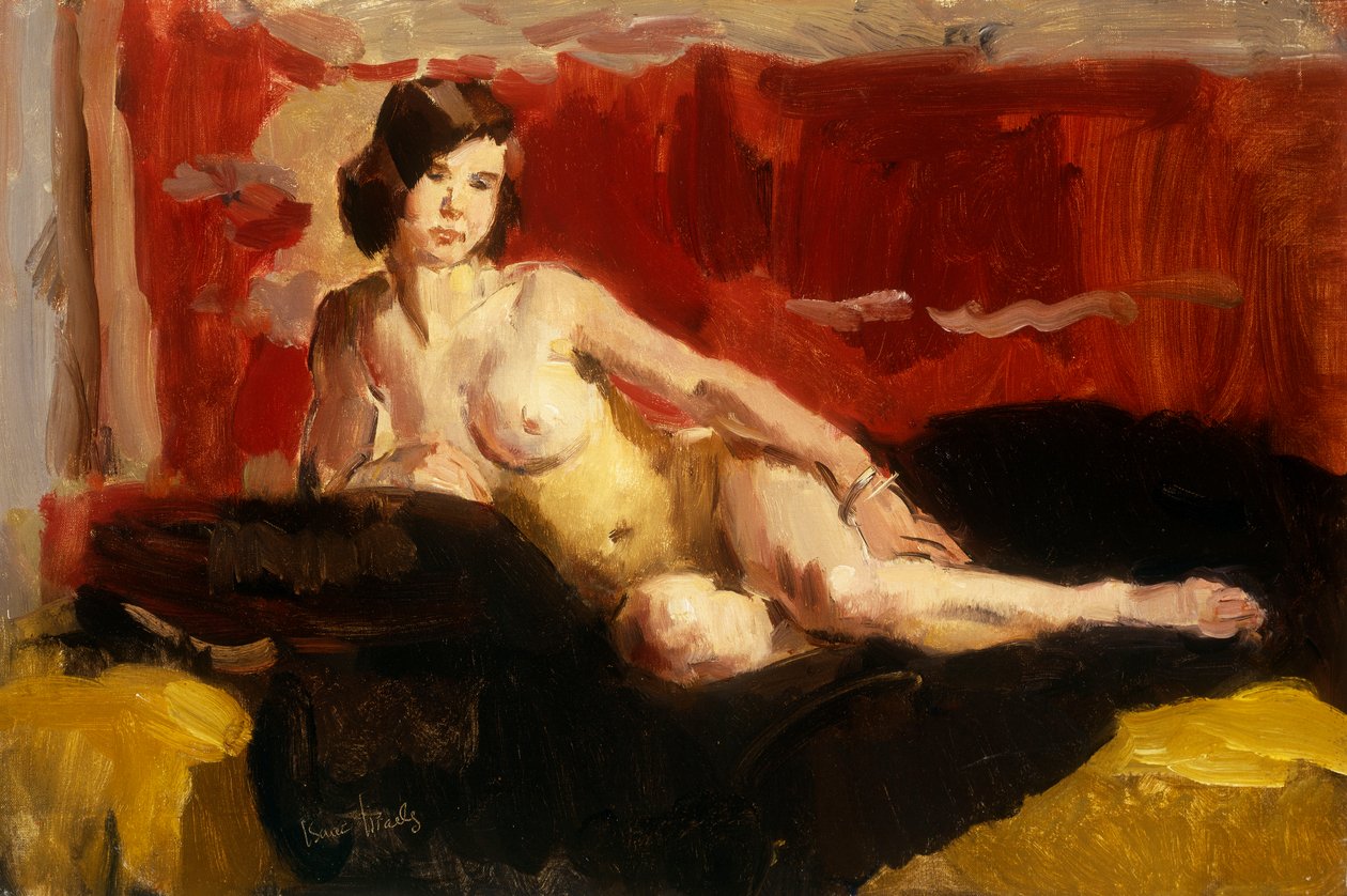 Akt leżący (olej na płótnie) autorstwa Isaac Israels