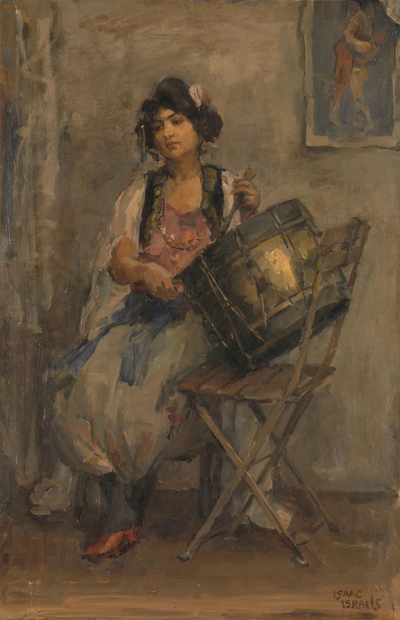 Pani perkusistka autorstwa Isaac Israels