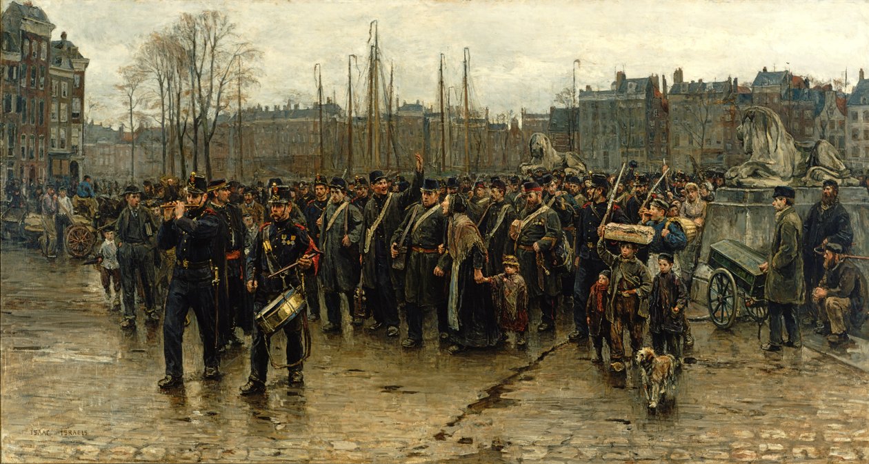 Transport żołnierzy kolonialnych autorstwa Isaac Israels
