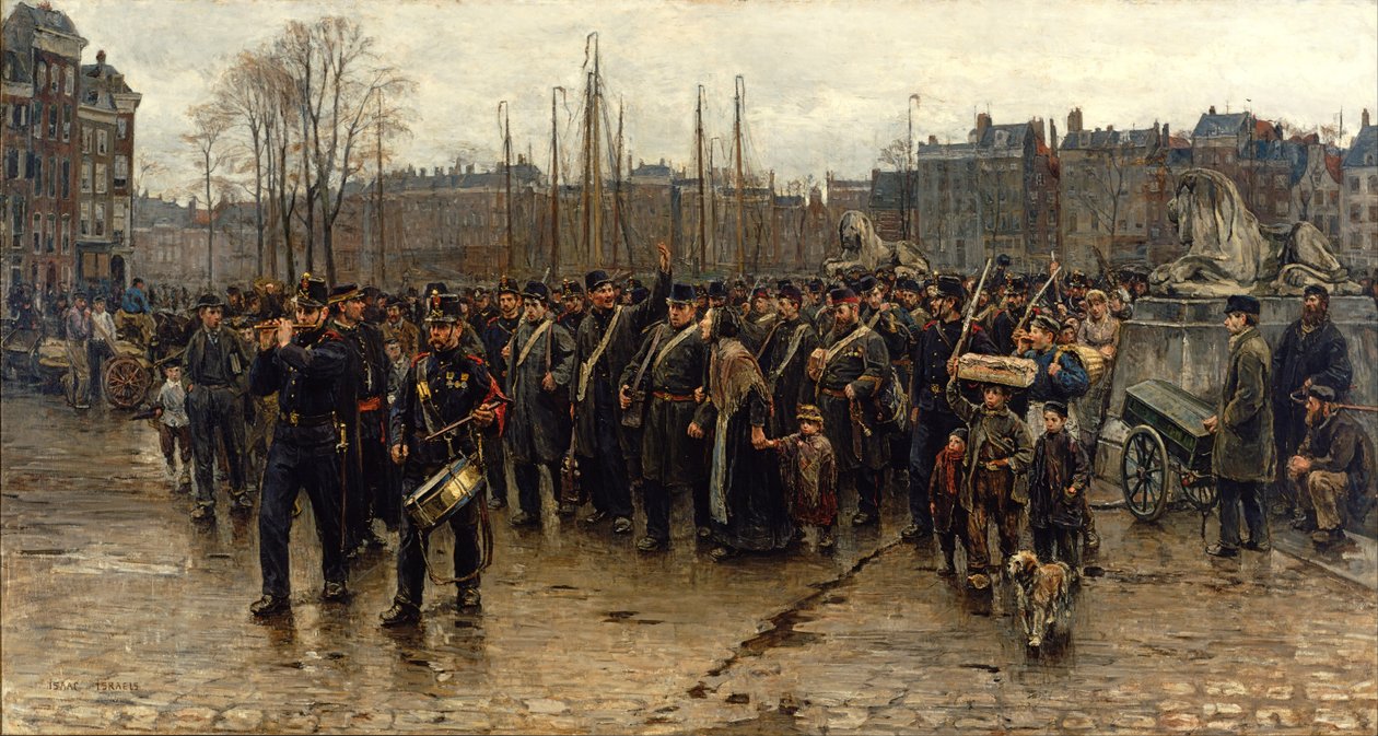 Transport żołnierzy kolonialnych autorstwa Isaac Israels