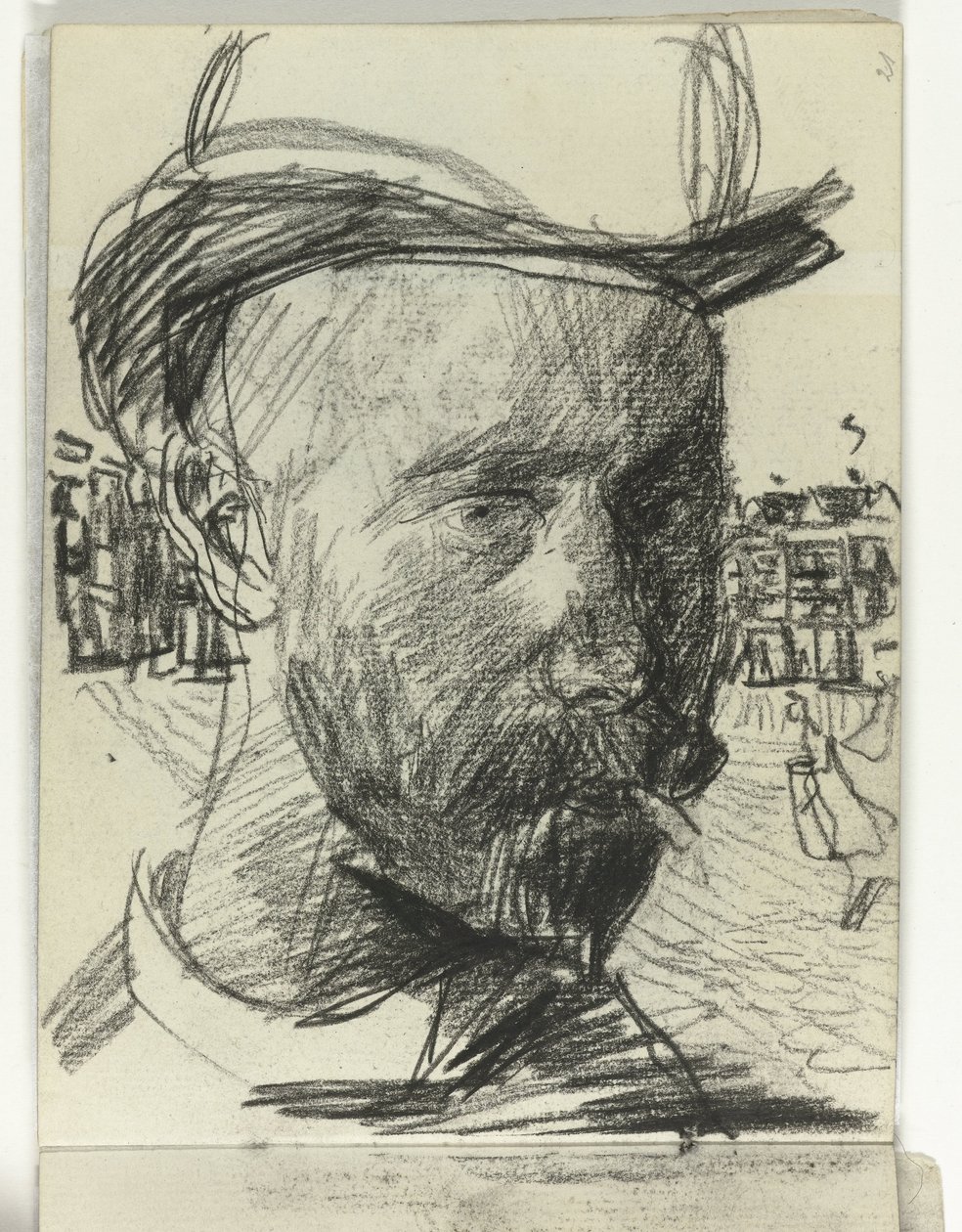 Autoportret Izaaka Izraela, palenia autorstwa Isaac Israels