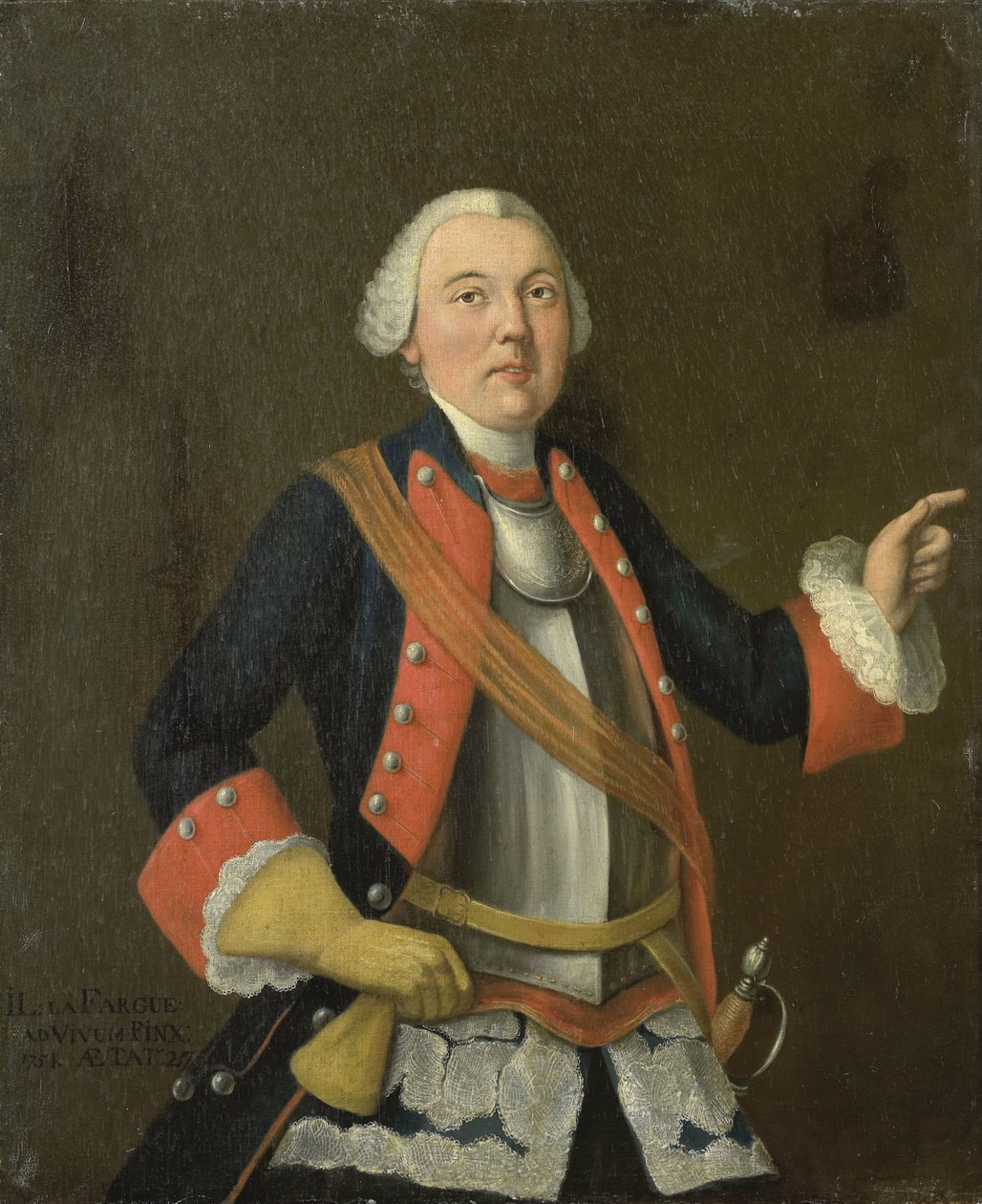Jan Hendrik van Rijswijk (ur. 1717) autorstwa Isaac Lodewijk la Fargue van Nieuwland