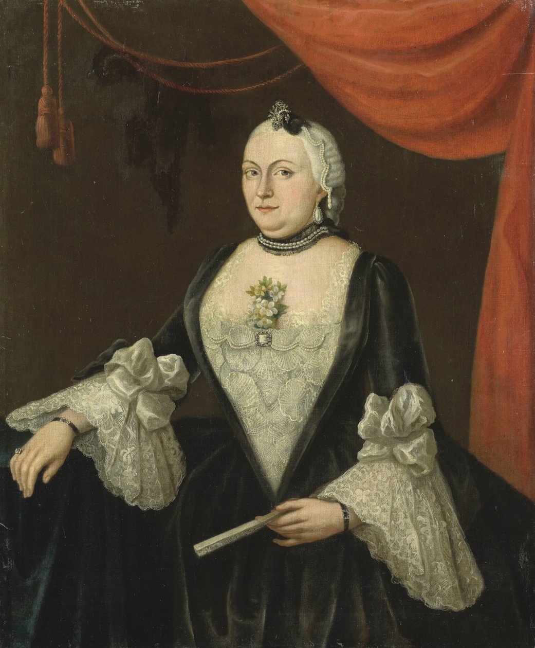 Johanna van Rijswijk (ur. 1715), żona Jana Hendrika van Rijswijk autorstwa Isaac Lodewijk la Fargue van Nieuwland
