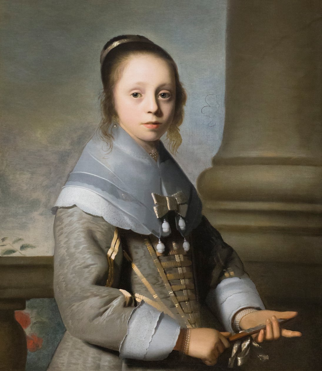 Portret dziewczynki, ok. 1650 (olej na płótnie) autorstwa Isaac Luttichuys