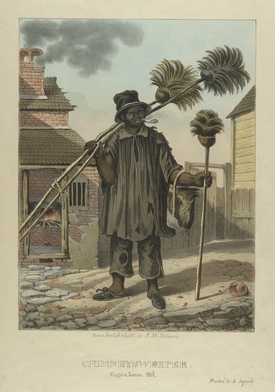 Kominiarz, płyta 11 z Szkiców postaci...,1838 autorstwa Isaac Mendes Belisario