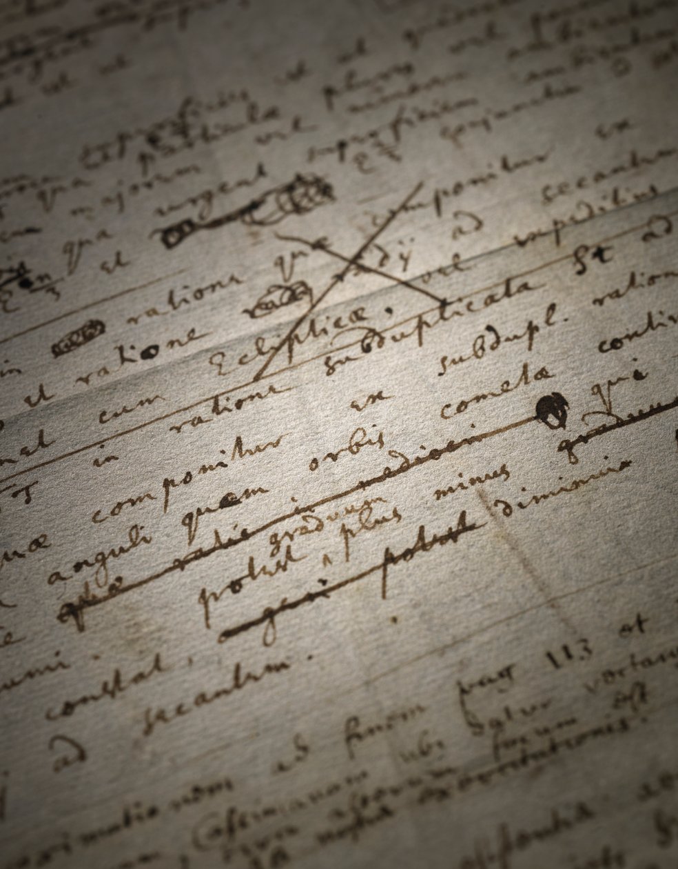 Dwie strony poprawek do Principia Mathematica autorstwa Isaac Newton