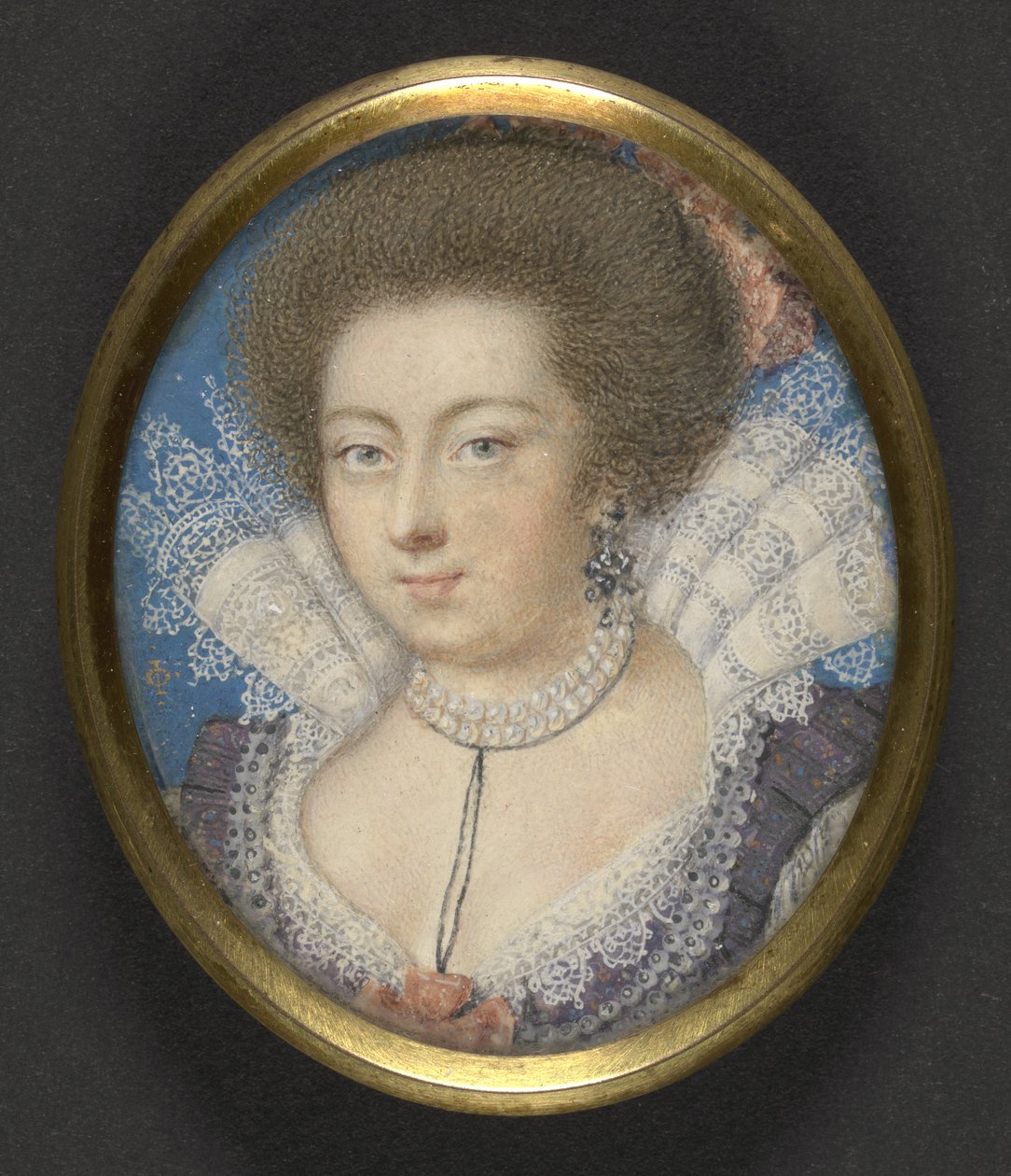 Elżbieta, królowa Czech, c.1615 autorstwa Isaac Oliver