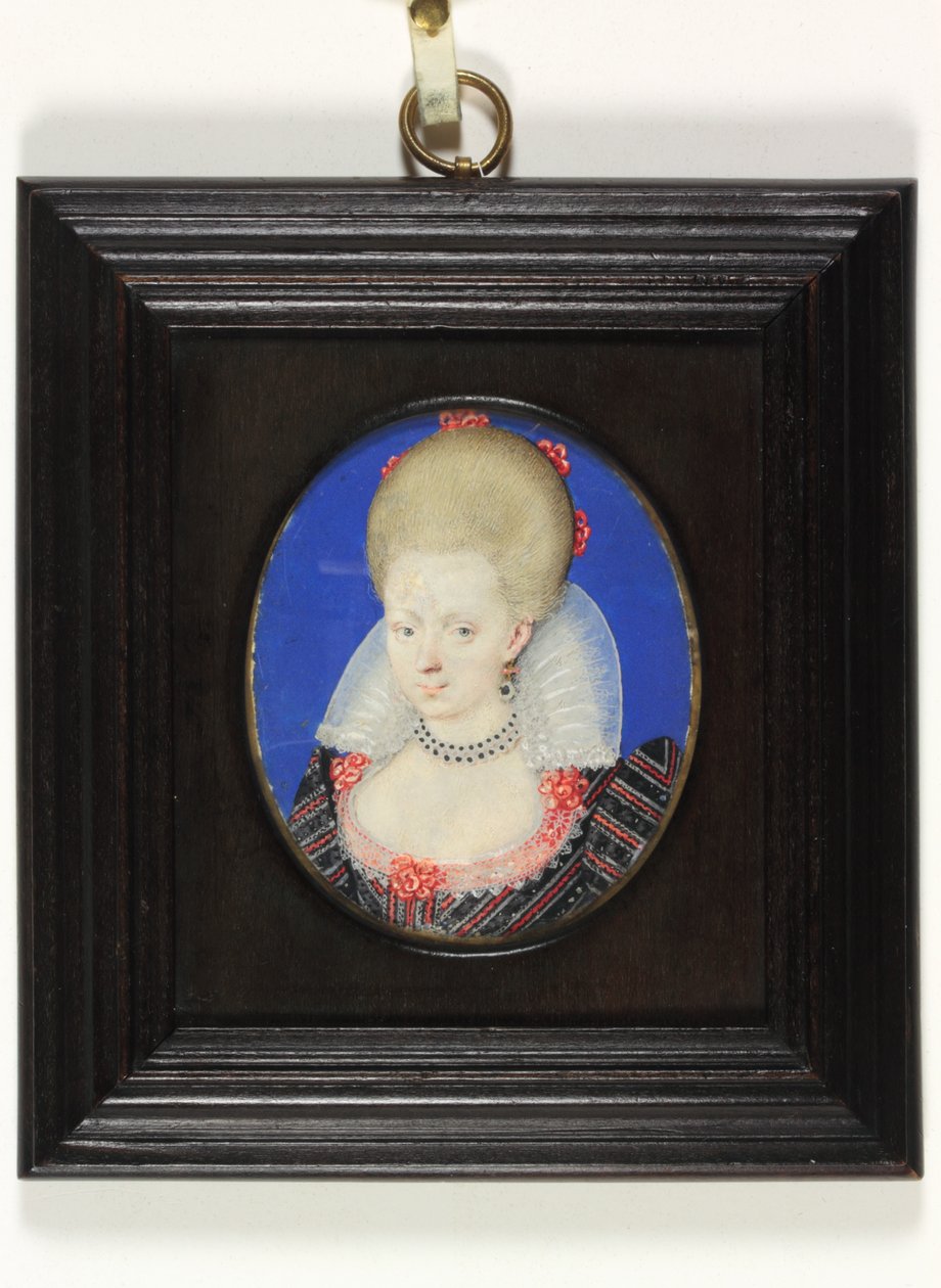 Frances Howard, księżna Lennox i Richmond (akwarela na welinie) autorstwa Isaac Oliver