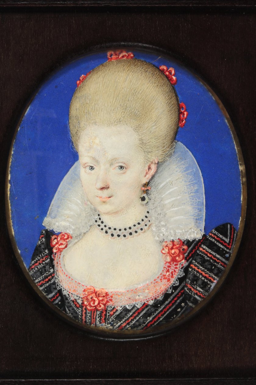 Frances Howard, księżna Lennox i Richmond (akwarela na welinie) autorstwa Isaac Oliver