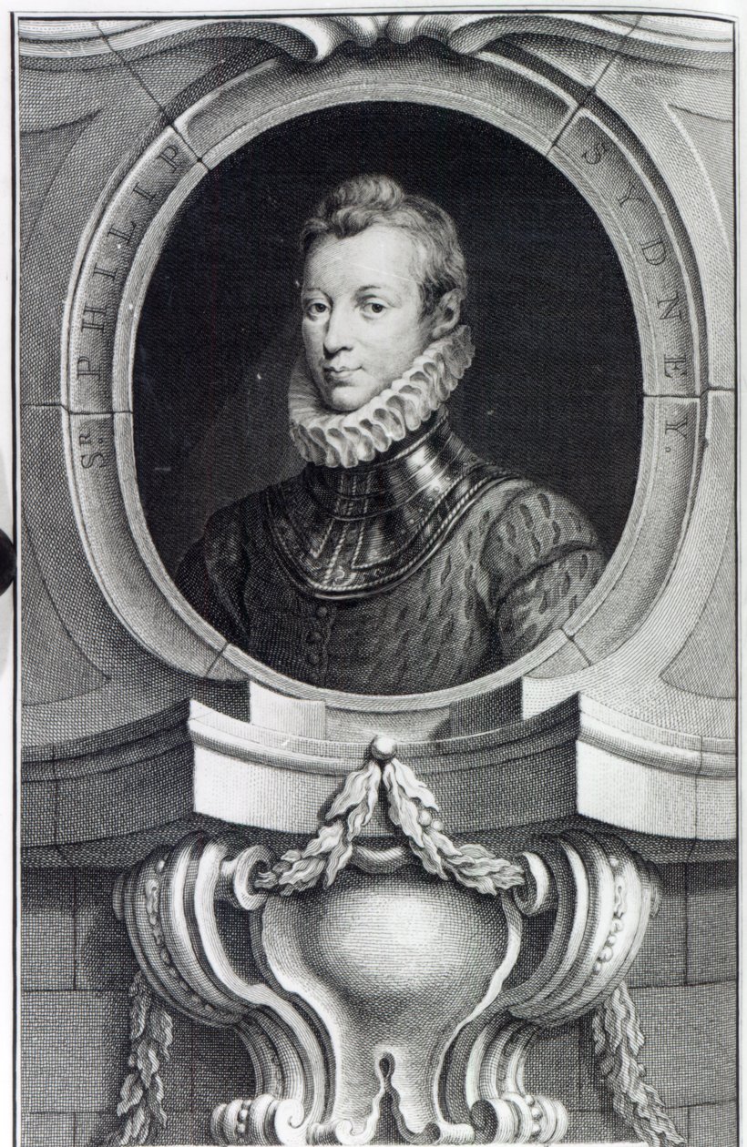 Sir Philip Sidney, grawerowany przez Jacobusa Houbrakena, 1743 autorstwa Isaac Oliver