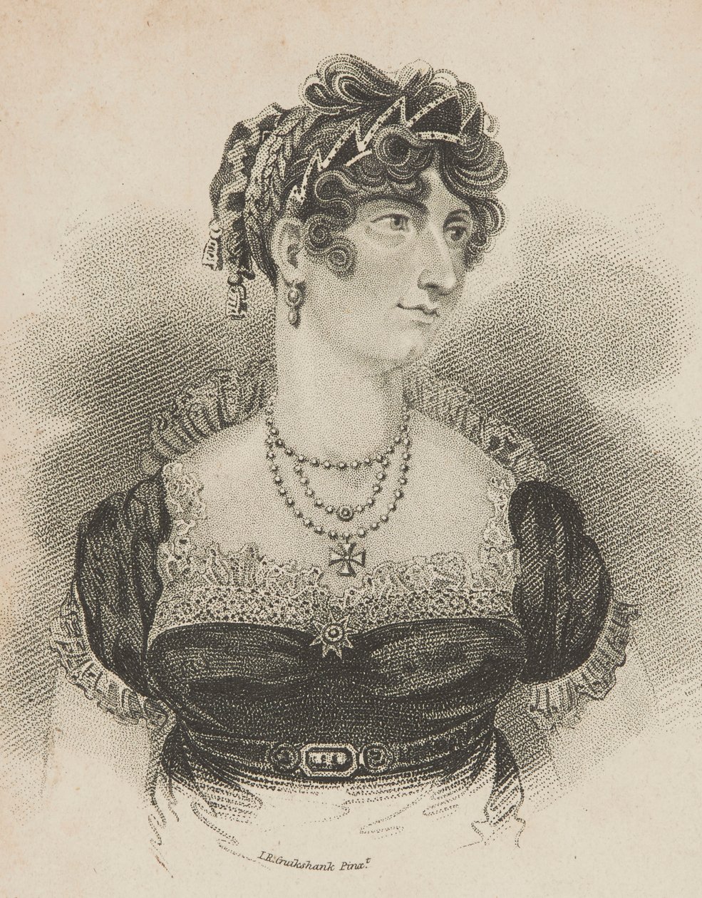 Jej Królewska Wysokość Księżniczka Walii autorstwa Isaac Robert Cruikshank