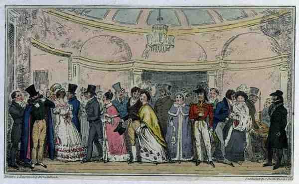 Leaving the Opera, wyd. C. Smith autorstwa Isaac Robert Cruikshank