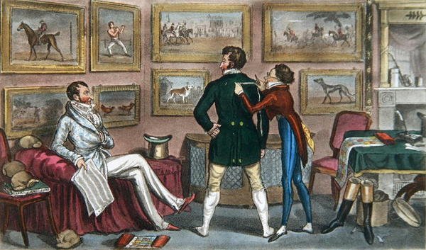 Jerry na treningu do „Swell”, z „Life in London” Pierce Egan autorstwa Isaac Robert and George Cruikshank