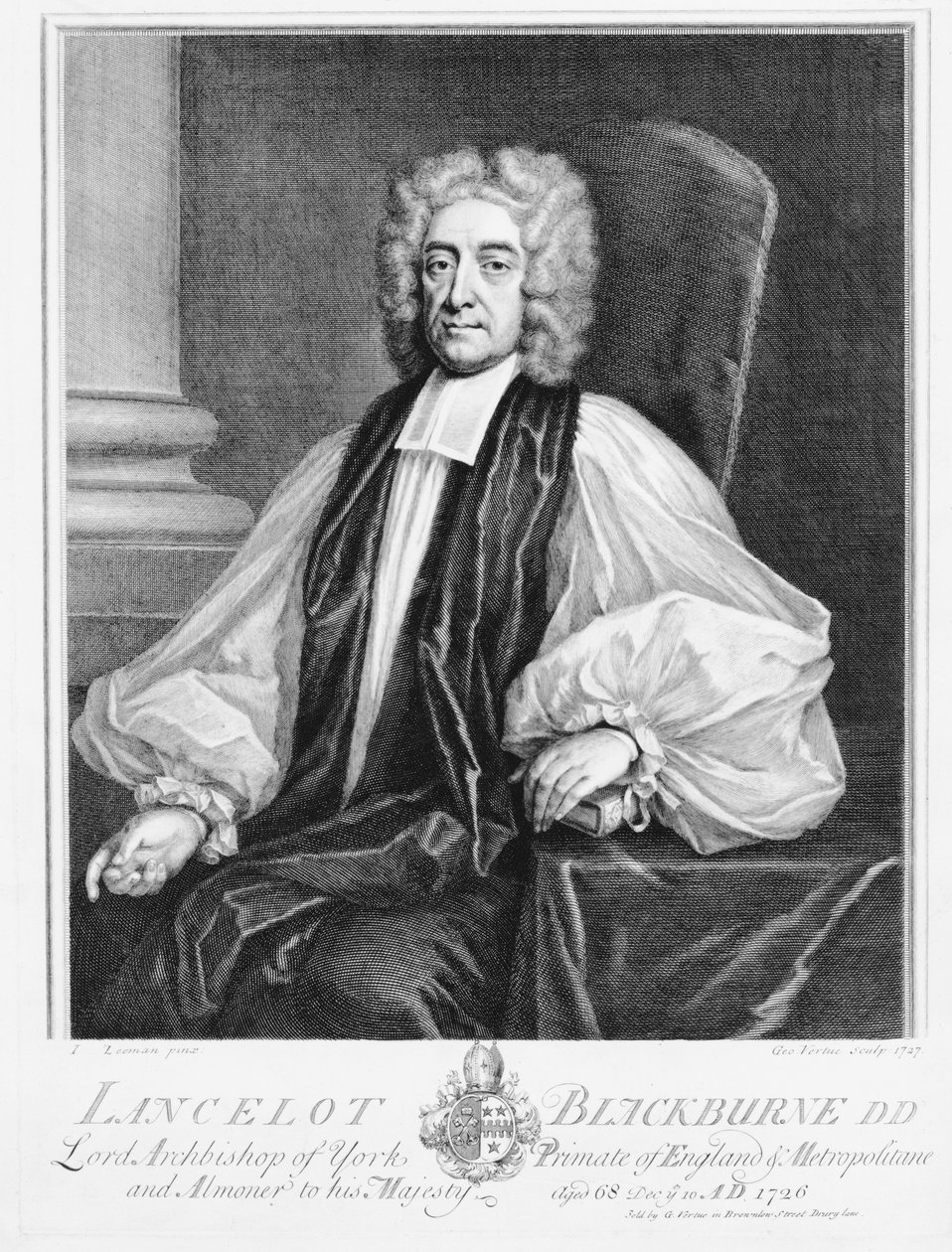Lancelot Blackburne (1658-1743), arcybiskup Yorku autorstwa Isaac Seeman