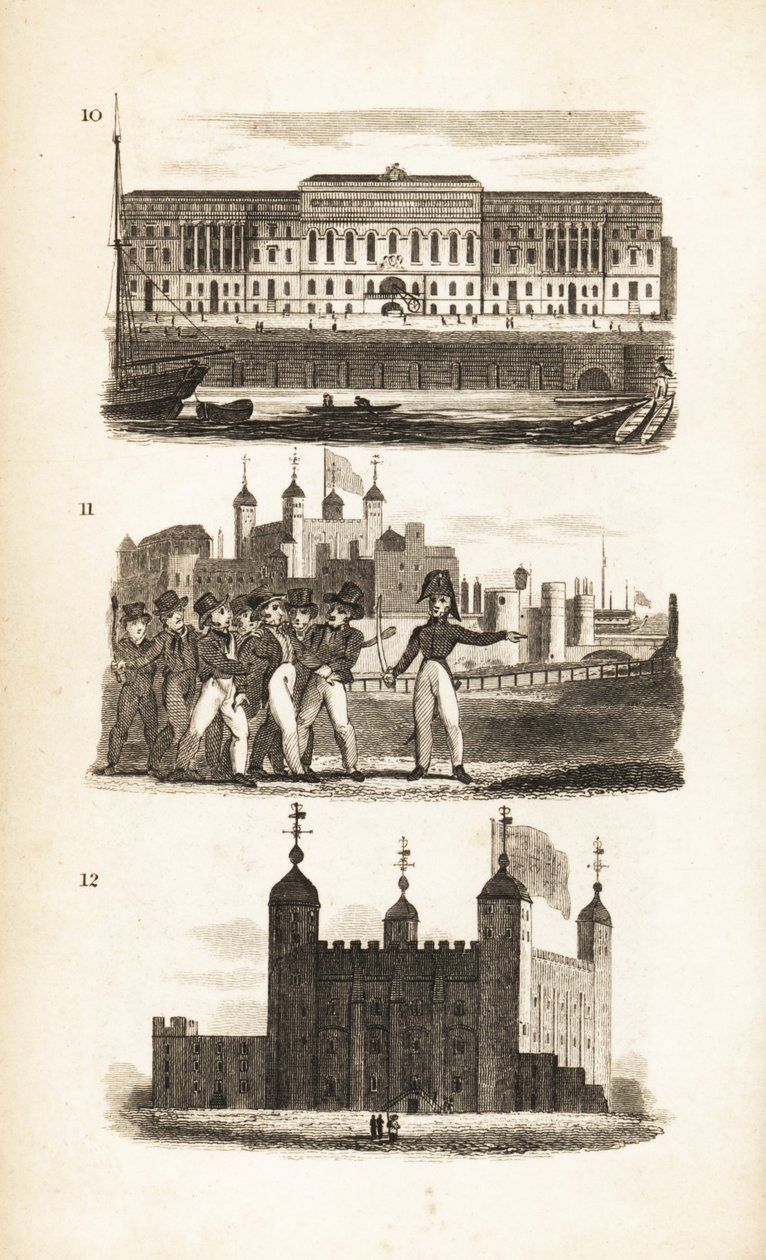 Urząd celny, gang prasowy i Tower of London autorstwa Isaac Taylor