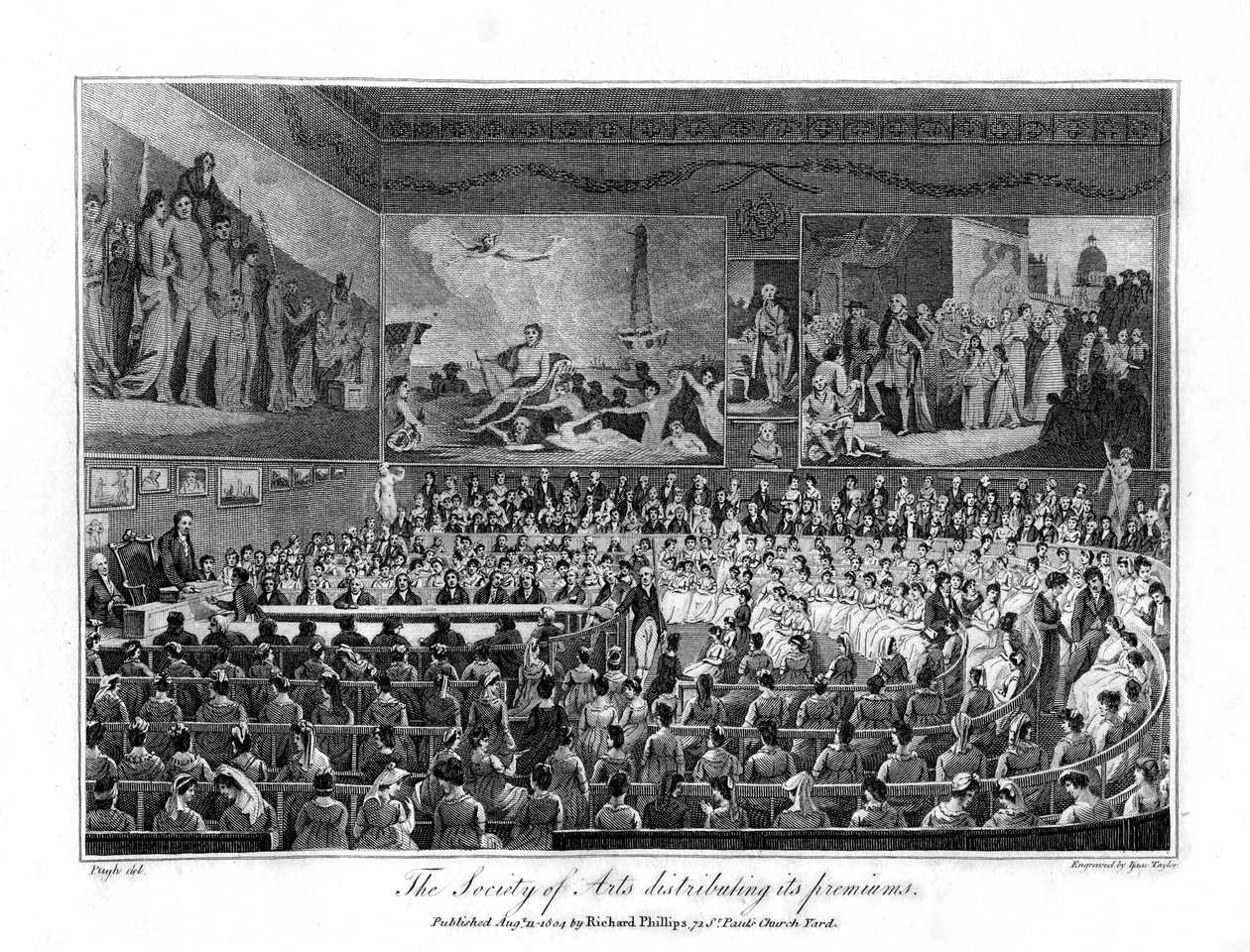Towarzystwo Artystyczne rozdzielające swoje składki, 1804 autorstwa Isaac Taylor
