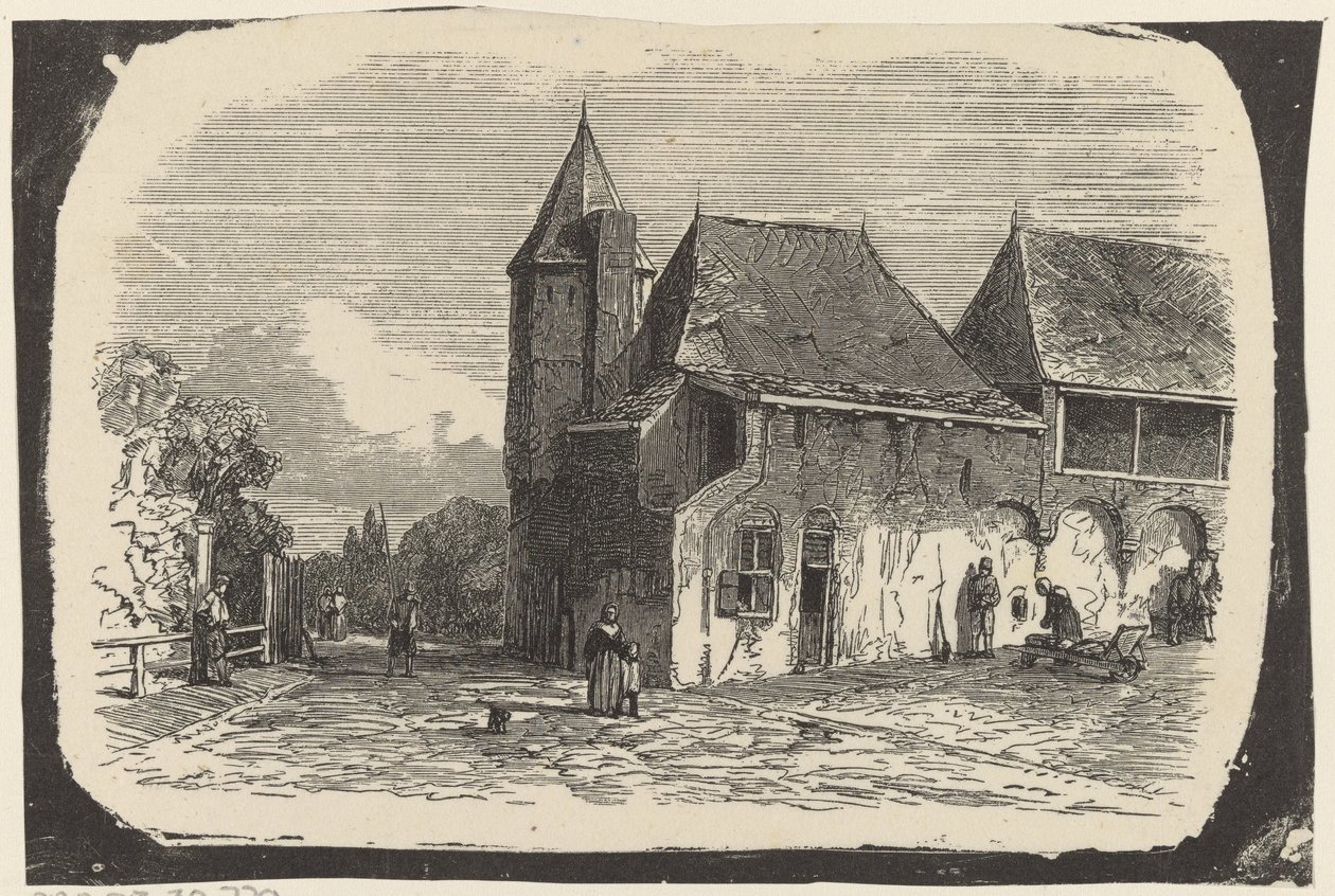 Widok na Koppelpoort w Amersfoort autorstwa Isaac Weissenbruch