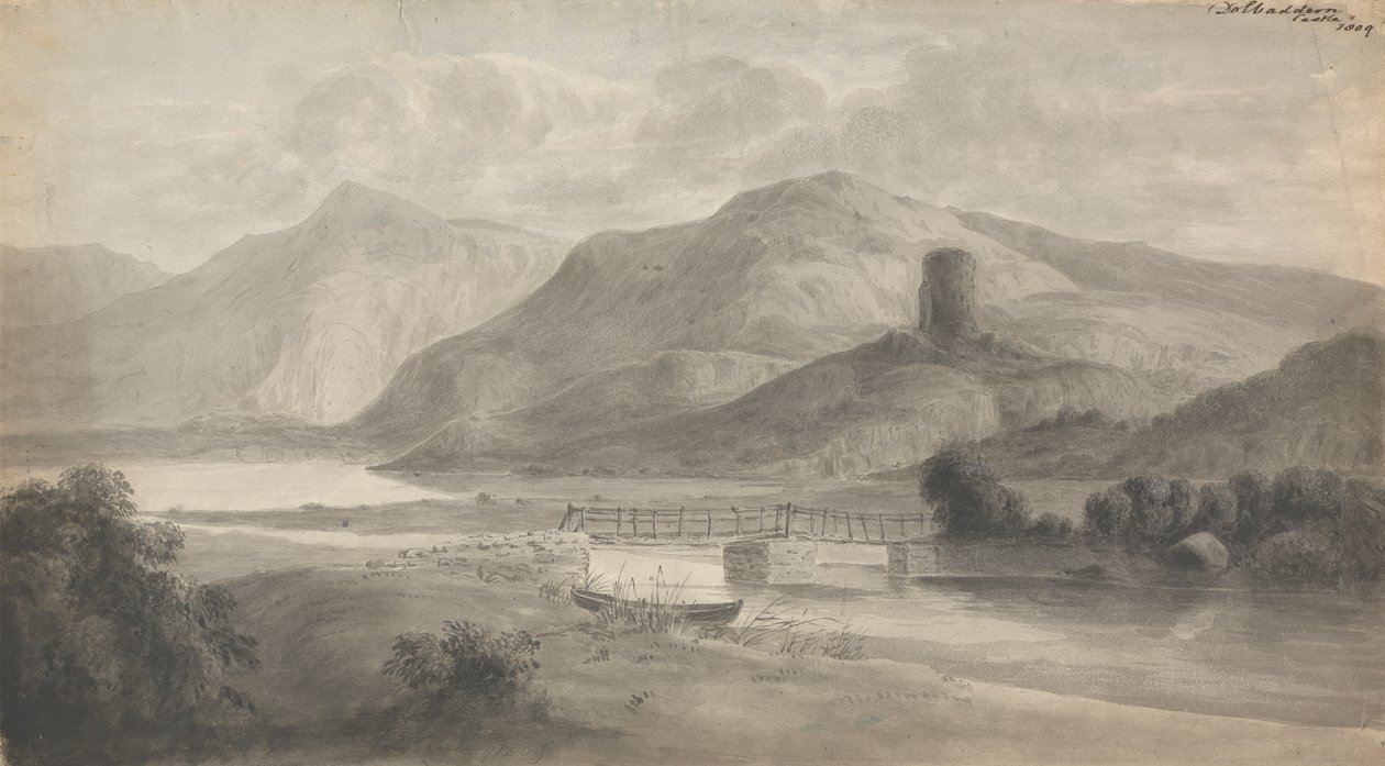 Zamek Dolbadarn (Północna Walia) autorstwa Isaac Weld